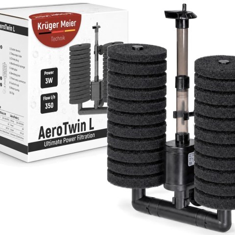 Kruger Meier AeroTwin L - filtr wewnętrzny gąbkowy Kruger Meier