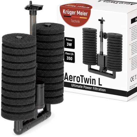 Kruger Meier AeroTwin L - filtr wewnętrzny gąbkowy Kruger Meier