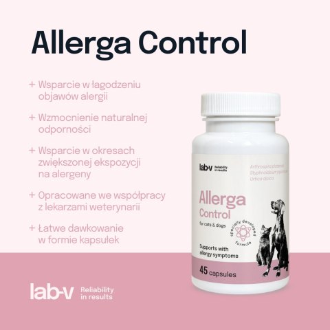 Lab-v Allerga Control Wsparcie Przy Objawach Alergii 45 Kapsułek LAB-V