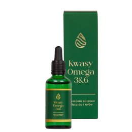 Lab-v Kwasy Tłuszczowe Omega 3 i 6 stosowane na ogólną poprawę stanu zdrowia oraz sierści i skóry dla psów i kotów 100ml LAB-V