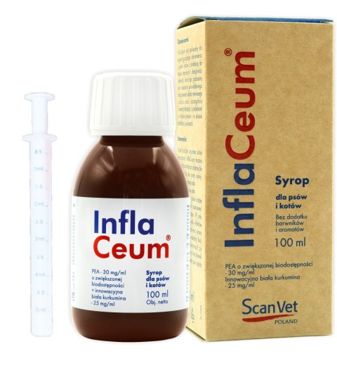 Scanvet Inflaceum Preparat Dla Psów I Kotów Wspomagający Stawy 100ml Scanvet
