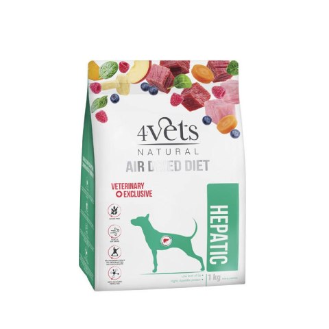 4Vets Natural Hepatic karma suszona dla psów z chorą wątrobą 1kg 4Vets Natural
