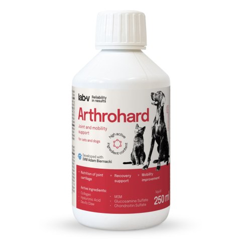 Arthrohard® Preparat Wspomagający Prawidłowy Rozwój I Funkcjonowanie Stawów U Psów I Kotów - Kolagen, Glukozamina, Chondroityna, LAB-V