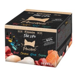 Fitmin Cat Pouch multipack karma mokra dla dorosłych kotów 24x85g Fitmin
