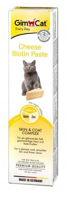 Gimcat Pasta Z Biotyną I Serem Dla Kota 200g Gimborn