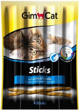 Gimcat Sticks Z Łososiem I Pstrągiem Dla Kota 4szt Gimborn