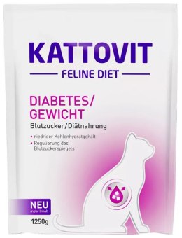 Kattovit Diabetes Karma Sucha Dla Kotów Z Nadwagą I Cukrzycą 1,25kg Kattovit