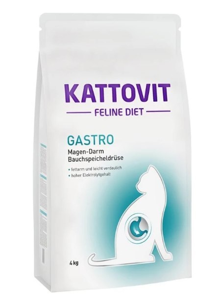 Kattovit Feline Gastro karma sucha dietetyczna dla kotów 4 kg Kattovit