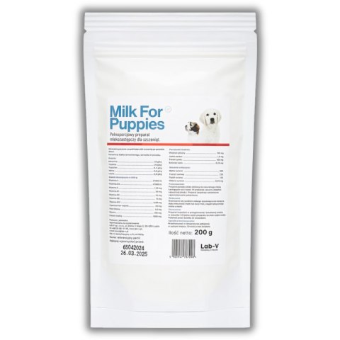 Lab-v Milk For Puppies-mleko dla szczeniąt 200g LAB-V