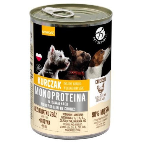 PetRepublic Monoproteina Kurczak 400g - karma monobiałkowa dla psów Pet Republic