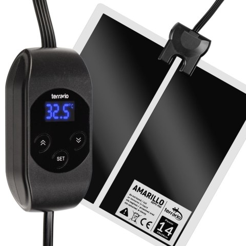 Terrario Amarillo 14W - mata grzewcza z termostatem LCD Terrario