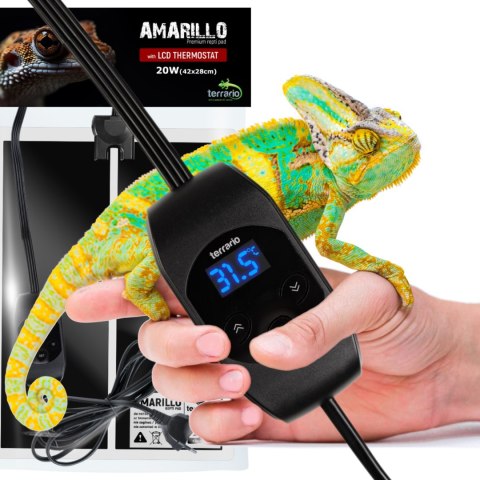 Terrario Amarillo 20W - mata grzewcza z termostatem LCD Terrario