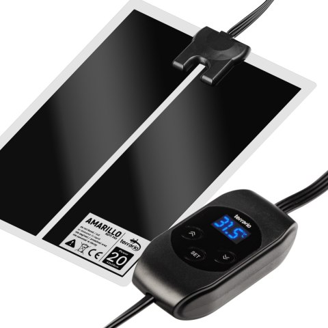 Terrario Amarillo 20W - mata grzewcza z termostatem LCD Terrario