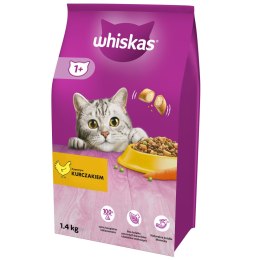Whiskas Adult Karma Sucha Dla Kotów Kurczak 1,4kg Whiskas