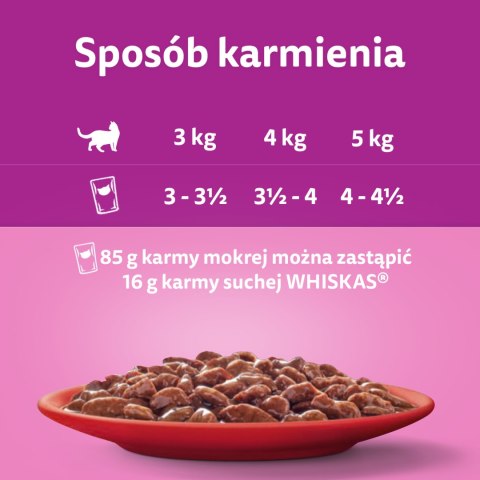 Whiskas Adult Klasyczne Posiłki W Sosie Dla Kota 40x85g Whiskas