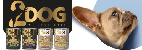 2Dog mokra karma konina z siemieniem 400g
