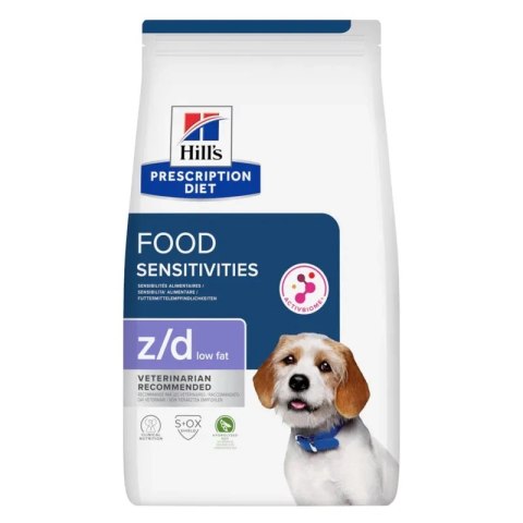 Hill's Prescription Diet z/d Food Sensitivities Low Fat — karma o obniżonej zawartości tłuszczu dla psów z nadwrażliwościami pok Hills