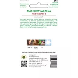 Nasiona marchwi Amsterdam 2 - odmiana wczesna W.Legutko
