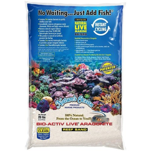Nature's Ocean Bio-Activ Live Sand 0,5-1,7 mm 9kg - Naturalny piasek morski z bakteriami