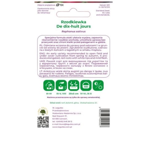Rzodkiewka De dix-huit jours W.Legutko