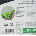 Agrowłóknina wiosenna 17g biała, 1,6 x 20m Bradas