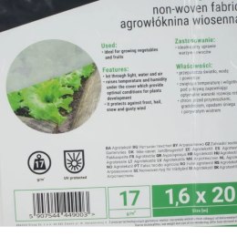 Agrowłóknina wiosenna 17g biała, 1,6 x 20m Bradas