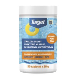 Chlortix Multi Blue - Zwalcza Glony I Dezynfekuje Wodę Basenową 1kg (50 x 20g) Target