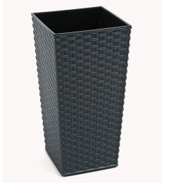 Donica FINEZJA 250x250 rattan - grafit metalik LAMELA