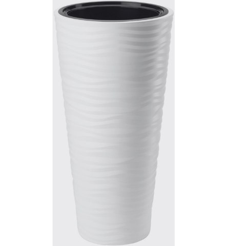Donica Sahara Dunes Slim okrągła 30 - biały FORM-PLASTIC