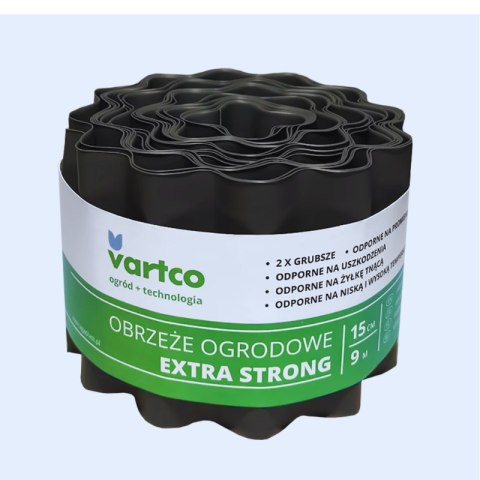 Obrzeże ogrodowe faliste EXTRA STRONG szare 15cm 9mb AGAPLAST