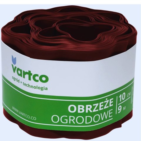 Obrzeże ogrodowe faliste brązowe 15cm 9mb AGAPLAST