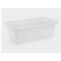 Skrzynka balkonowa NATURA 400 - biały LAMELA