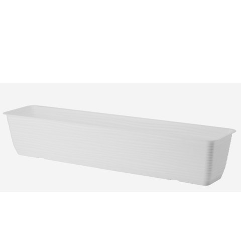 Skrzynka balkonowa Sahara z podstawką 80 cm biała FORM-PLASTIC