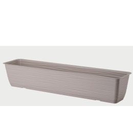 Skrzynka balkonowa Sahara z podstawką 80 cm szaro-beżowa FORM-PLASTIC