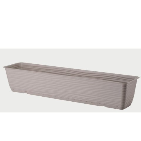 Skrzynka balkonowa Sahara z podstawką 80 cm szaro-beżowa FORM-PLASTIC