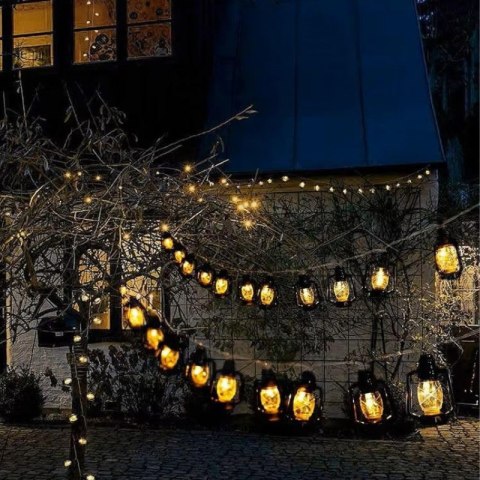 Girlanda ogrodowa solarna - 50 lampionów LED VERK GROUP