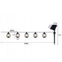 Girlanda ogrodowa solarna - 50 lampionów LED VERK GROUP