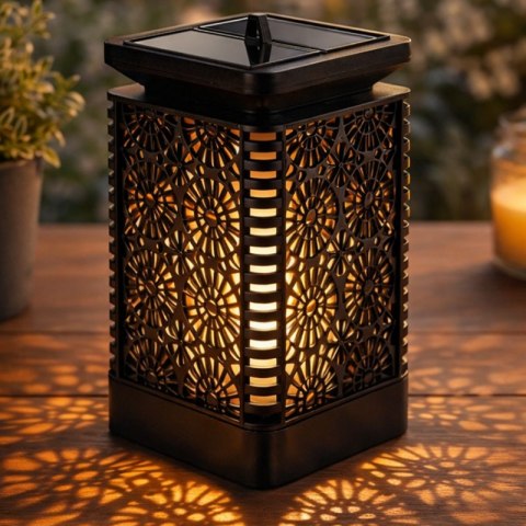 Lampion ozdobny LED solarny z czujnikiem zmierzchu VERK GROUP
