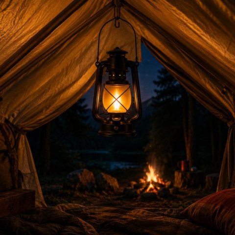 Lampion retro LED do ogrodu VERK GROUP