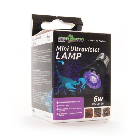 Repti-Zoo Mini UV LED 6W - Lampa LED fioletowa UV dla skorpionów Repti-Zoo