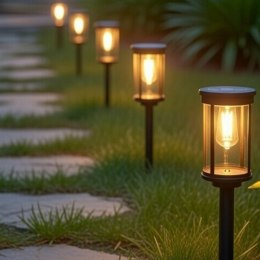 Solarna lampa ogrodowa słupek LED VERK GROUP
