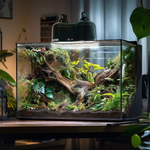 Terrario SunFusion Duo - podwójna oprawka na żarówki grzewcze i UVB Terrario