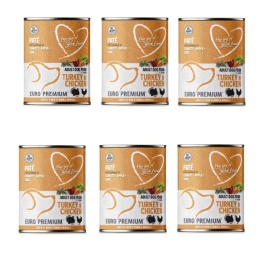 6x 400g Euro Premium Pate Adult Turkey & Chicken - mokra karma dla psa z indykiem i kurczakiem 400g