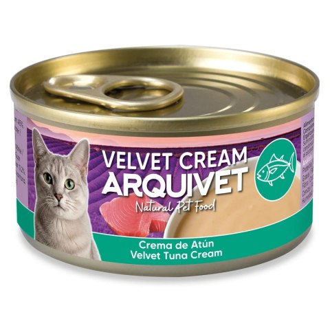 Arquivet Velvet kremowa puszka dla kota o smaku tuńczyka 80g Arquivet
