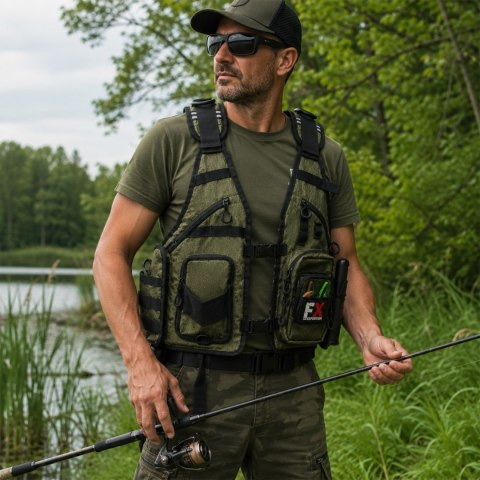 Fishing Expedition CombiVest Green - kamizelka wędkarska Fishing Expedition