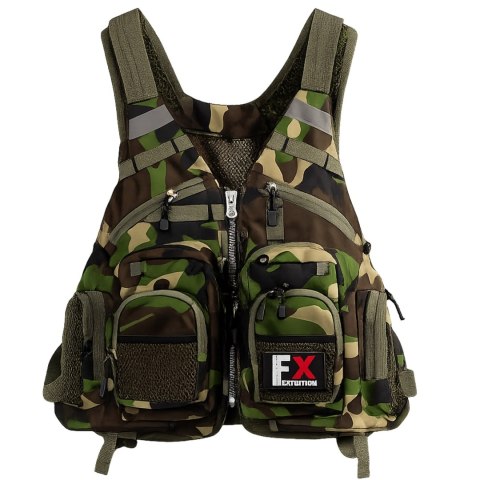 Fishing Expedition MaxiVest Camo - kamizelka wędkarska Fishing Expedition