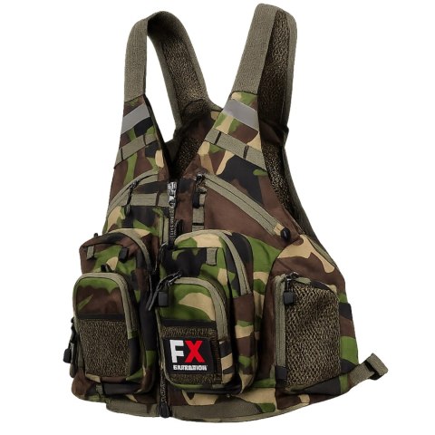 Fishing Expedition MaxiVest Camo - kamizelka wędkarska Fishing Expedition