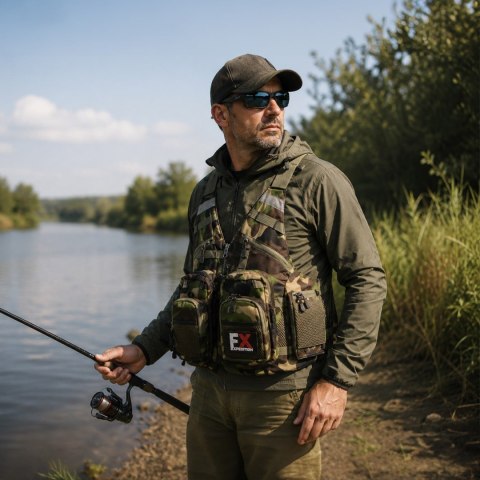 Fishing Expedition MaxiVest Camo - kamizelka wędkarska Fishing Expedition