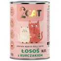 KARMA MOKRA DLA KOTA 2Cat Łosoś Kurczak 98,9% MIĘSA PREMIUM 400g BEZ ZBÓŻ