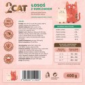 KARMA MOKRA DLA KOTA 2Cat Łosoś Kurczak 98,9% MIĘSA PREMIUM 400g BEZ ZBÓŻ